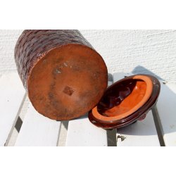 Keramik krukke med lg