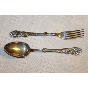 Gaffel og ske i slvplet