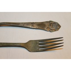 S�lvplet ske og gaffel