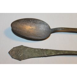 S�lvplet ske og gaffel