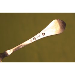 Godtfred. B. Br�chner ske i s�lv