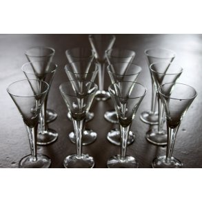 Snapseglas p spids fod