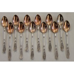 Teskeer i forgyldt slv