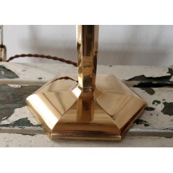 Art Deco bordlampe i bronze