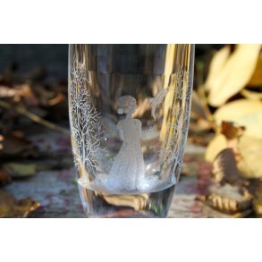 Vase med indgravering