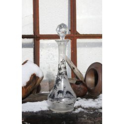 Hndmalet glas karaffel