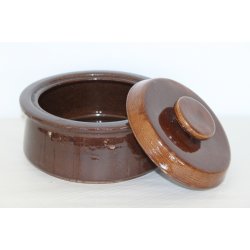 Keramik krukke med lg