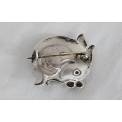 Sknvirke broche i slv