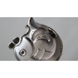 Sknvirke broche i slv