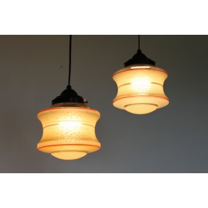 Art Deco glas pendler