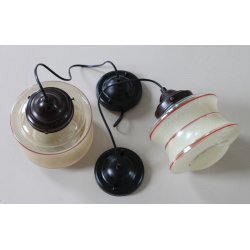 Art Deco glas pendler