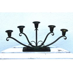 Art Deco bronze lysestage
