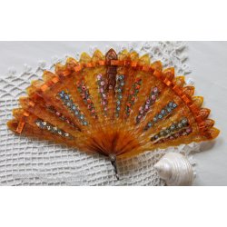 Antik vifte af skildpaddeskjold