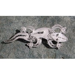 Filigran broche i slv