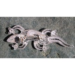 Filigran broche i slv