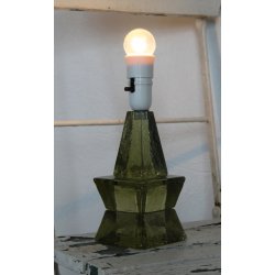 Glas bordlampe