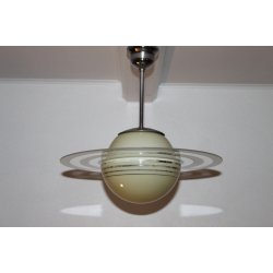 Art Deco Saturn glas pendel