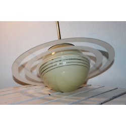 Art Deco Saturn glas pendel